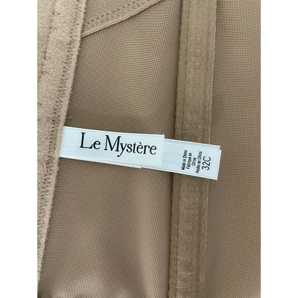 Soiree Longline Bustier Bra LeMystere Price $86 NWT Corset/Bustier BEIGE TAN 34D - Picture 4 of 11